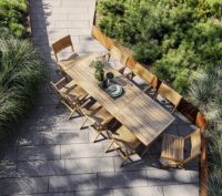 Billede af Cane-line Outdoor Flip Klapbord Lille 80x80 cm - Teak