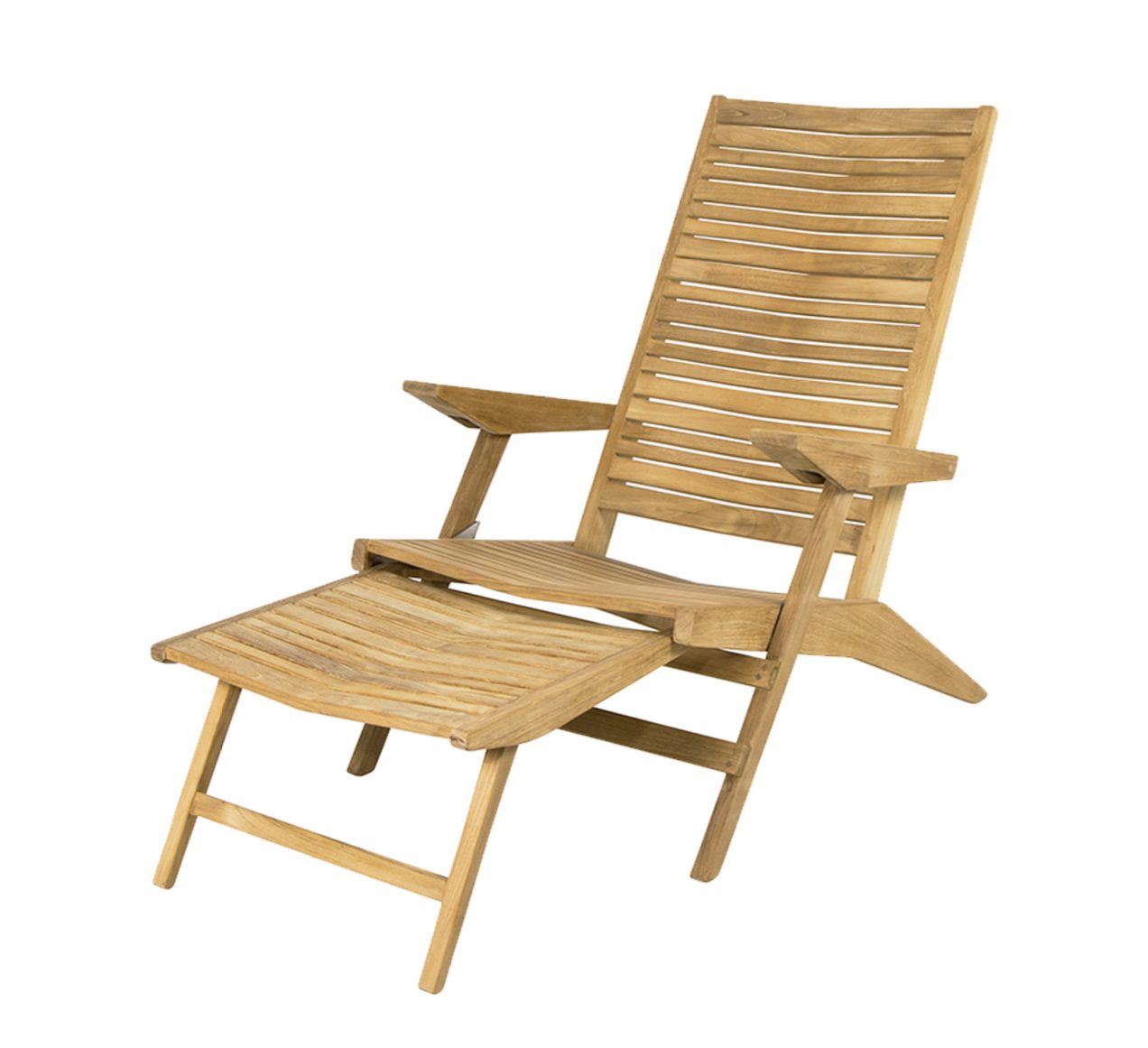 Billede af Cane-line Outdoor Flip Dækstol SH: 37 cm - Teak