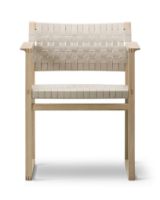 Billede af Fredericia Furniture BM62 Børge Mogensen Stol SH: 45,5 cm - Lakeret Eg/Gjordeflet Natur