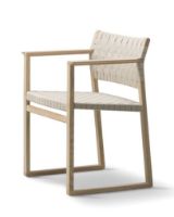 Billede af Fredericia Furniture BM62 Børge Mogensen Stol SH: 45,5 cm - Lakeret Eg/Gjordeflet Natur