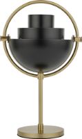 Billede af GUBI Multi-Lite Portable Lampe H: 30 cm - Brass/Black Semi Matt