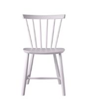 Billede af FDB Møbler J46 Poul M. Volther Stol SH: 45 cm - Violet Hair/Malet Bøg