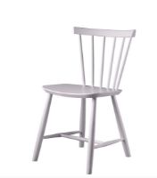 Billede af FDB Møbler J46 Poul M. Volther Stol SH: 45 cm - Violet Hair/Malet Bøg