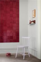 Billede af FDB Møbler J46 Poul M. Volther Stol SH: 45 cm - Violet Hair/Malet Bøg