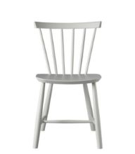 Billede af FDB Møbler J46 Poul M. Volther Stol SH: 45 cm - Lysegrå/Dust & Bones/Malet Bøg