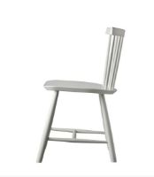 Billede af FDB Møbler J46 Poul M. Volther Stol SH: 45 cm - Lysegrå/Dust & Bones/Malet Bøg