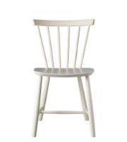 Billede af FDB Møbler J46 Poul M. Volther Stol SH: 45 cm - Råhvid/Young & Beautiful/Malet Bøg