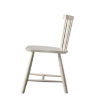 Billede af FDB Møbler J46 Poul M. Volther Stol SH: 45 cm - Råhvid/Young & Beautiful/Malet Bøg