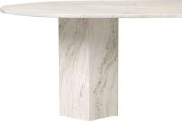 Billede af GUBI Epic Dining Table Elliptical 240x120 cm - Travertine/Neutral White