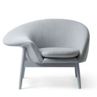 Billede af Warm Nordic Fried Egg Left Loungestol SH: 40 cm - Light Blue