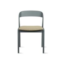 Billede af Skovby SM825 Spisebordsstol H: 77 cm - Grønlakeret Massiv Bøg/Brahms 15