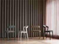 Billede af Skovby SM825 Spisebordsstol H: 77 cm - Grønlakeret Massiv Bøg/Brahms 15