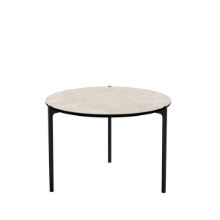 Billede af Please Wait To Be Seated Savoye Sofabord Høj H: 42 cm Ø: 60 cm Keramisk Top - Beige