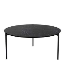 Billede af Please Wait To Be Seated Savoye Sofabord Høj H: 42 cm Ø: 90 cm Keramisk Top - Sort