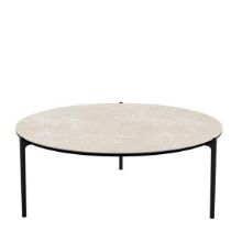 Billede af Please Wait To Be Seated Savoye Sofabord Lav H: 35 cm Ø: 90 cm Keramisk Top - Beige