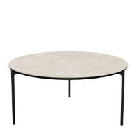 Billede af Please Wait To Be Seated Savoye Sofabord Høj H: 42 cm Ø: 90 cm Keramisk Top - Beige