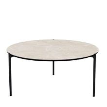 Billede af Please Wait To Be Seated Savoye Sofabord Høj H: 42 cm Ø: 90 cm Keramisk Top - Beige