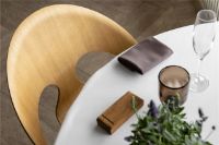 Billede af Vermund VL1100 Spisebordsstol SH: 46 cm - Olieret Eg/Sierra Cognac Læder