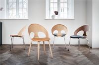 Billede af Vermund VL1100 Spisebordsstol SH: 46 cm - Olieret Eg/Sierra Cognac Læder