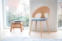 Billede af Vermund VL1100 Spisebordsstol SH: 46 cm - Olieret Eg/Dunes Cognac Læder