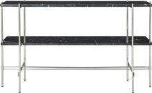 Billede af GUBI TS Console 120x30 cm - Polished Steel/Black Marquina Marble