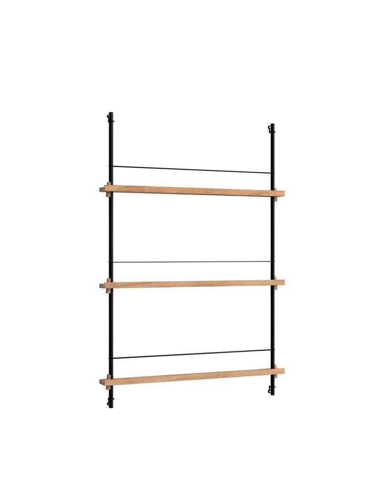 Billede af Moebe Magazine Shelving 123x85 cm - Oak/Black