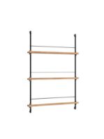 Billede af Moebe Magazine Shelving 123x85 cm - Oak/Black