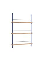 Billede af Moebe Magazine Shelving 123x85 cm - Oak/Deep Blue