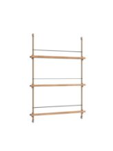 Billede af Moebe Magazine Shelving 123x85 cm - Oak/Warm Grey