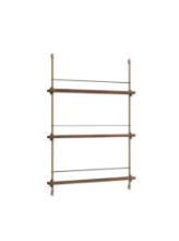 Billede af Moebe Magazine Shelving 123x85 cm - Smoked Oak/Warm Grey