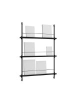 Billede af Moebe Magazine Shelving 123x85 cm - Black/Black