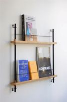 Billede af Moebe Magazine Shelving 73x85 cm - Oak/Black