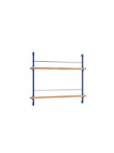 Billede af Moebe Magazine Shelving 73x85 cm - Oak/Deep Blue