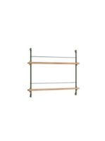 Billede af Moebe Magazine Shelving 73x85 cm - Oak/Deep Blue