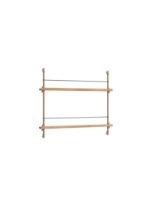 Billede af Moebe Magazine Shelving 73x85 cm - Oak/Warm Grey