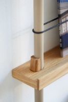 Billede af Moebe Magazine Shelving 73x85 cm - Oak/Warm Grey