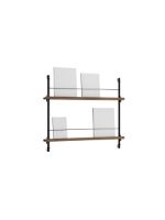 Billede af Moebe Magazine Shelving 73x85 cm - Smoked Oak/BlackMoebe Magazine Shelving 73x85 cm - Smoked Oak/Black
