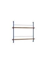 Billede af Moebe Magazine Shelving 73x85 cm - Smoked Oak/Deep Blue