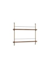 Billede af Moebe Magazine Shelving 73x85 cm - Smoked Oak/Warm Grey