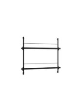 Billede af Moebe Magazine Shelving 73x85 cm - Black/Black