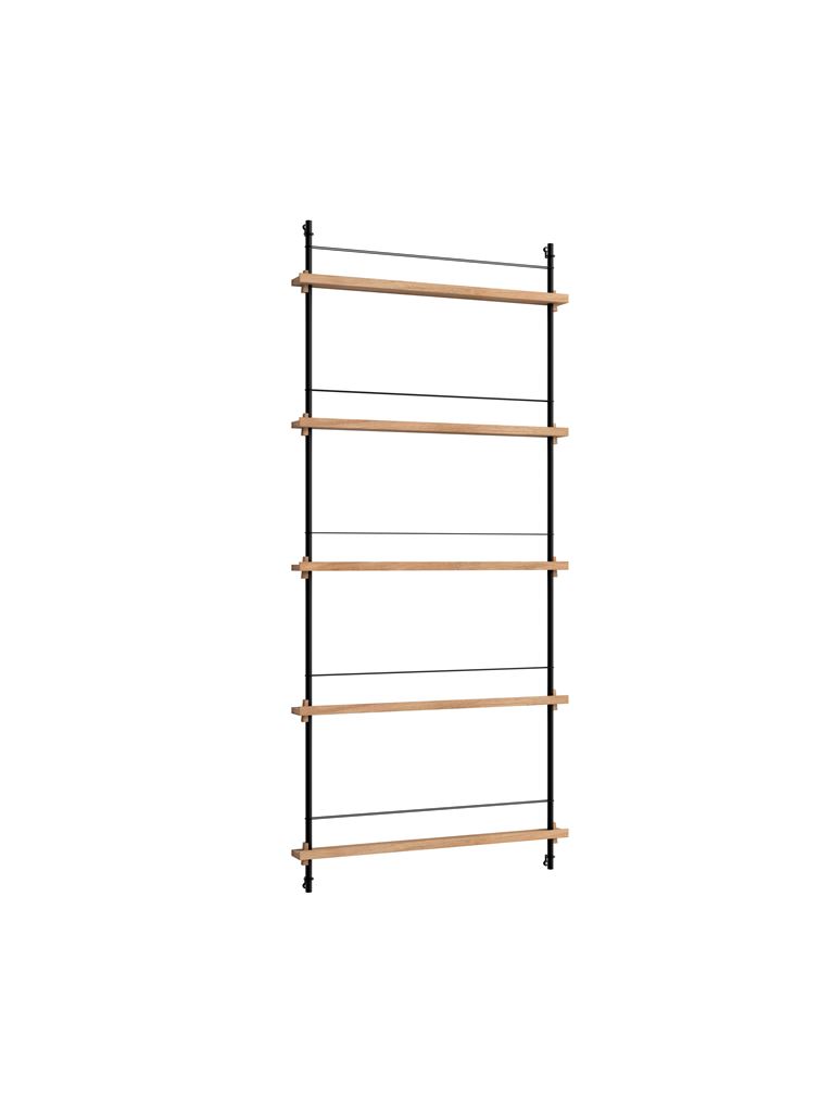 Billede af Moebe Magazine Shelving 188x85 cm - Oak/Black