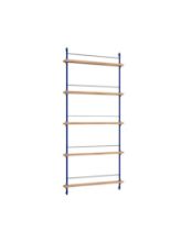 Billede af Moebe Magazine Shelving 188x85 cm - Oak/Deep Blue