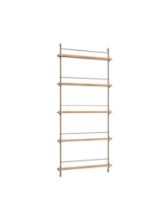 Billede af Moebe Magazine Shelving 188x85 cm - Oak/Warm Grey