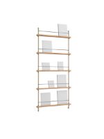 Billede af Moebe Magazine Shelving 188x85 cm - Oak/Warm Grey