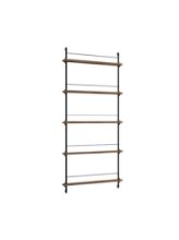 Billede af Moebe Magazine Shelving 188x85 cm - Smoked Oak/Black