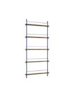 Billede af Moebe Magazine Shelving 188x85 cm - Smoked Oak/Deep Blue