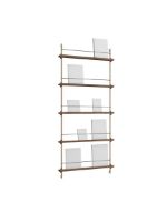 Billede af Moebe Magazine Shelving 188x85 cm - Smoked Oak/Warm Grey