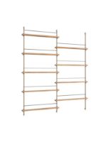 Billede af Moebe Magazine Shelving 188x162 cm - Oak/Warm Grey
