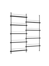 Billede af Moebe Magazine Shelving 188x162 cm - Black/Black