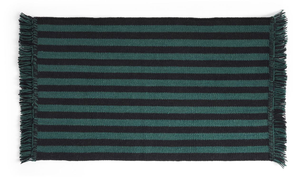 Billede af HAY Stripes And Stripes Wool 52x95 cm - Green
